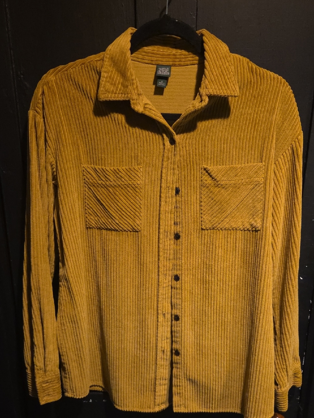 wild fable Mustard Corduroy Shirt Jacket